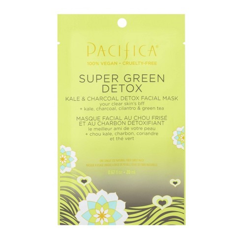 Pacifica Super Green Detox Kale and Charcoal Face Mask - 0.67 fl oz - image 1 of 3
