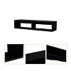 Syemin TV Stands and Consoles Spacious Black TV Stand Roomy Shelves Perfect for Large Living Rooms Home Theaters, Black, 51.5"*16.5"*2.7" - 4 of 4