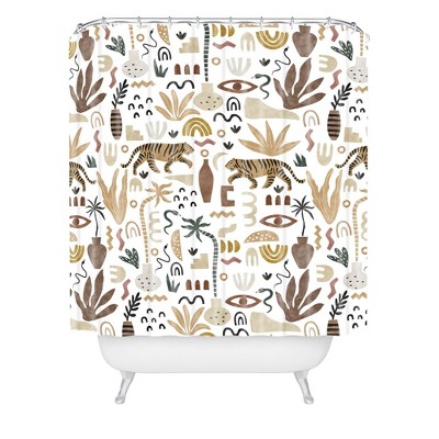 Marta Barragan Camarasa Mushroom Seasonal Shower Curtain Brown - Deny  Designs : Target