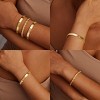 Gold Bracelets for Women Non Tarnish Dainty 14K Real Gold Plated Bangle Cuff Bracelets Stack for Women - 3 of 4