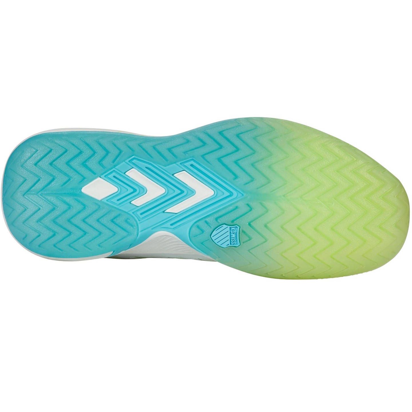 Женские кроссовки K-Swiss Ultra Court Pickleball Shoe (Bit of Blue/Paradise Green/Capri), цвет: Синий — фото 4