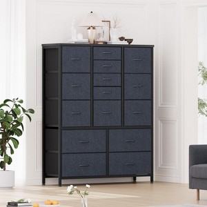 Coucheta 48" H Tall Dresser with 15 Drawers, Fabric Storage Dresser with Steel Frame & Wood Top, Dressers for Bedroom, Closet, Hallway, Living Room - 1 of 4