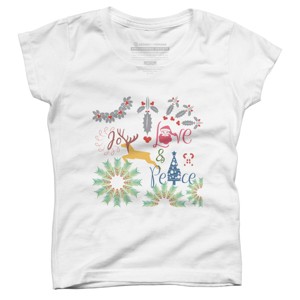 Girl's Design By Humans Christmas By famenxt T-Shirt - 1 of 3