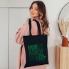 City Creek Prints Leopard Howdy Lucky Canvas Tote Bag - 15x16 - Black - 2 of 2