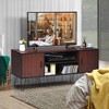 Costway 59'' TV Stand Entertainment Center Media Console Storage Cabinet Shelf - 3 of 4
