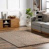 Nuloom Kai Cozy Plush Stripe Faux Rabbit Pet Friendly Premium Machine Washable Area Rug - 2 of 4