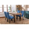 NicBex Farmhouse Velvet Dining Chairs Set of 2, Tufted Upholstery with Nailhead Trim & Solid Wood Legs, Table Side Accent Chairs - 4 of 4
