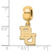 Black Bow Jewelry 14k Yellow Gold Plated Sterling Silver Baylor Bears NCAA Bead Charm - 3 of 4