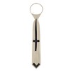 Jacob Alexander Boys' 14" Solid Color Pre-Tied Zipper Neck Tie - 3 of 4