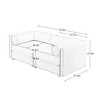 CAVINAS Modern Sectional Sofa with 2 Seats,Convertible Modular Couch with Under-Sofa Storage,Couch for Living Room,2x Corner,Blue - 3 of 4