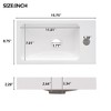 MAYEERTY 15.75" Bathroom Vanity with Sink, MDF Bathroom Cabinet with Adjustable Shelf and Door, for Small Spaces - 4 of 4
