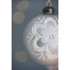 Syemin Decorative Objects Christmas Ball Ornaments Glass Decorative Hanging Ball Christmas Tree Ornaments Set of 12, White, 3"*3"*3" - 4 of 4