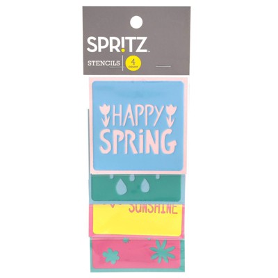 4ct Happy Spring Stencils - Spritz™