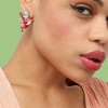 SOHI Women's Pink Triangle Drop Earrings - 3 of 3