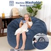 Bean Bag Chair for Adults, Giant Bean Bag Bed with Washable Corduroy Cover, Convertible Bean Bag Chair Bed from Beanbag to Floor Mattress - 3 of 4