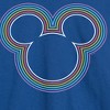 Men's - Disney - Mickey Mouse Rainbow Logo Long Sleeve Graphic T-Shirt - 2 of 4