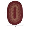 Colonial Mills Madison - Holly Berry 5 Ft x7 Ft Oval Rug Indoor 75% Polypropylene/25% Wool - 2 of 2