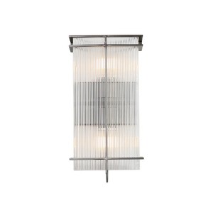 LNC Westystuer 2-Lights 7.5" W Mid-Century Modern  Luxury  Flush Mount Luxury Wall  Lights, Black and Clear Acrylic - 1 of 4