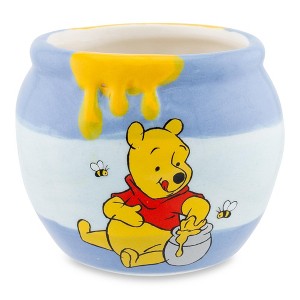 Silver Buffalo Disney Winnie the Pooh Hunny Pot Sculpted Ceramic Mini Cup | Holds 2 Ounces - 1 of 4