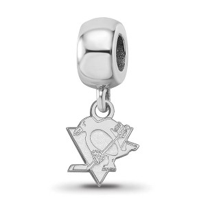 Black Bow Jewelry Sterling Silver Pittsburgh Penguins NHL Bead Charm - 1 of 4