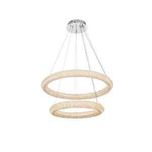 Elegant Lighting Bowen 2 - Light Chandelier in  Chrome - 1 of 1