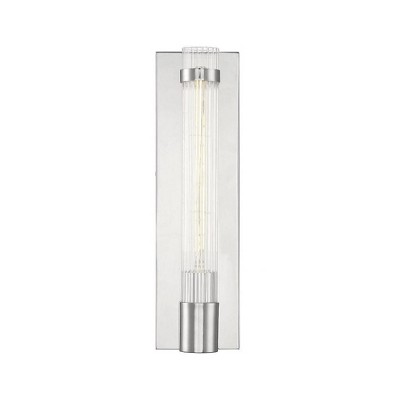 Willmar Matte Black Metal and Glass Wall Sconce