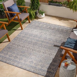 Hauteloom Ramon Gray & Blue Area Rug - 1 of 4