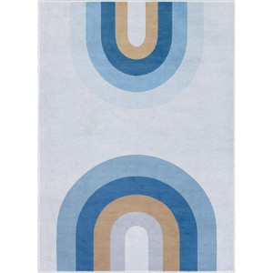 Well Woven Twi Rainbow Apollo Kids Collection Blue Area Rug - 1 of 4