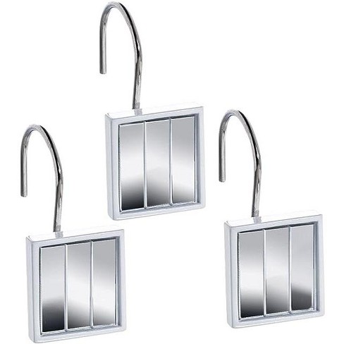 Creative Scents Quilted Mirror 12 Shower Hooks : Target