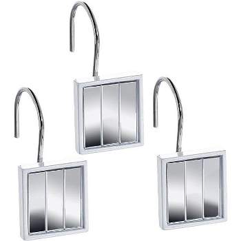 Creative Scents Quilted Mirror 12 Shower Hooks