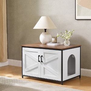 unipaws Cat Litter Box Enclosure - Top Opening - 1 of 4