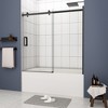 NicBex Shower Door 56-60" Wx74"H Sliding Shower Door with 5/16" (8mm) Tempered Glass with Reversible Installation - 2 of 4