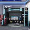 Whisen Full Size Wood Loft Bed with Desk - 2 of 4