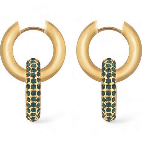Target green earrings hotsell