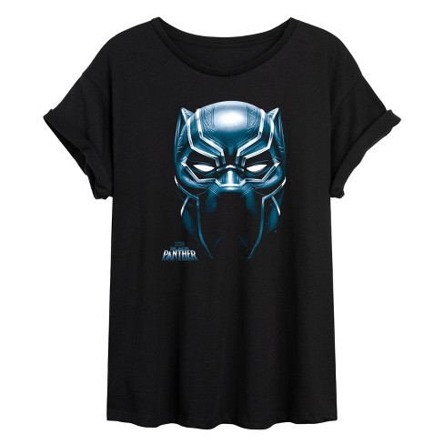 Women's - Marvel - Black Panther Mask Oversized Oversized Graphic T-Shirt - image 1 of 4