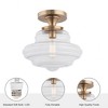 Brio Lighting Solaria 1 - Light Semi-Flush Mount in  Gold - 4 of 4