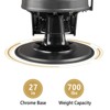 Karl Home Black with Gold Vintage Style Heavy Duty Hydraulic Recline Barber Chair - 4 of 4