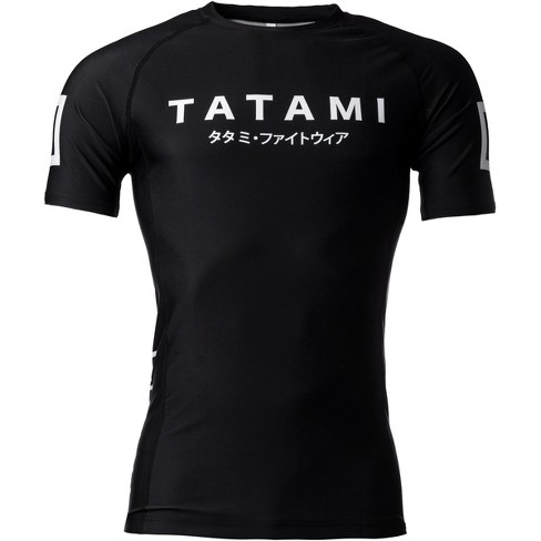Tatami Fightwear Katakana Short Sleeve Rashguard - Large - Black