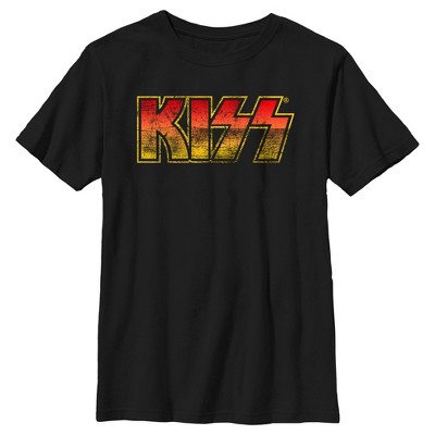 Boy's Kiss Classic Logo T-shirt - Black - Small : Target