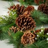 72"L Sullivans Artificial Lush Pine Pinecone Christmas Garland, Green, Indoor Christmas Decor - 2 of 4