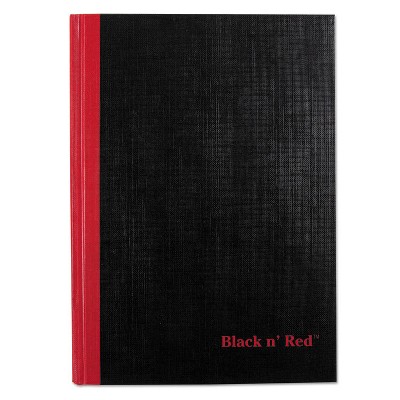 Black n' Red Casebound Notebook Legal Rule 8 1/4 x 5 5/8 White 96 Sheets E66857