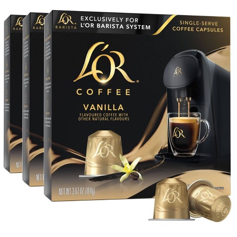 L'OR Barista System Coffee and Espresso Machine with 30 Vanilla