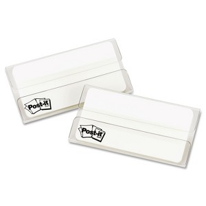 Post-it File Tabs 3 x 1 1/2 White 50/Pack 686F50WH3IN - 1 of 2