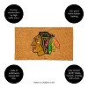 EvergreenNHLChicago Blackhawks Logo Natural Coir 28 x 16 Inches Indoor Outdoor Doormat - 4 of 4