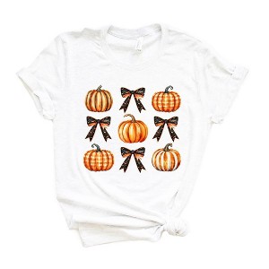 Simply Sage Market Women's Coquette Pumpkin Chart Short Sleeve Graphic Tee - 1 of 4