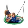 gobaplay FlyMax Saucer Tree Swing, 40" Round Outdoor Platform Saucer Seat, Green - 2 of 4