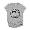 Simply Sage Market Lake Life Circle Short Sleeve Tee - XL - Heather Grey - 2 of 4