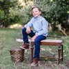 Hope & Henry Boys'  Cotton Long Sleeve Oxford Button Down Shirt, Infant - 3 of 4