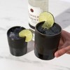 Viski Harrison Tumblers, Matte Black Stoneware Lowball Glasses, Dishwasher Safe Ceramic Design, 8.5 Oz Set of 2 - 4 of 4
