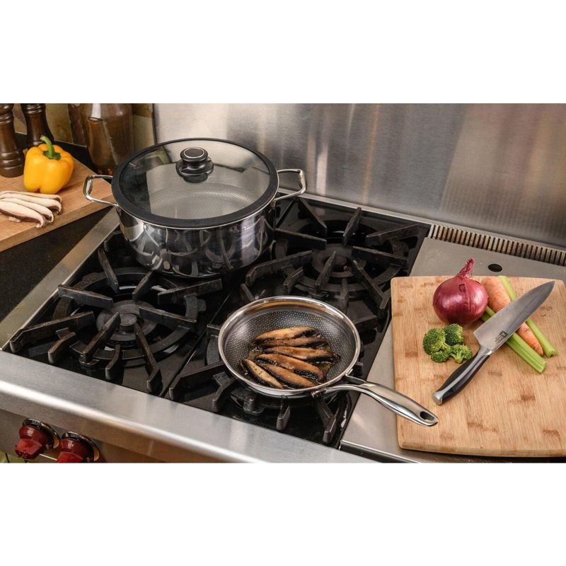 Frieling Black Cube Quick Release Fry Pan, Stainless Steel, 3 of 7